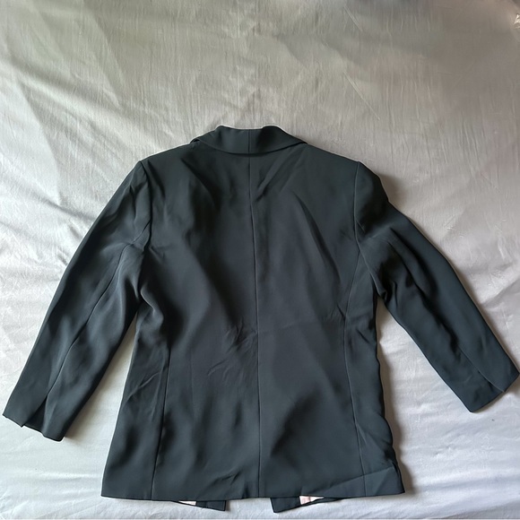 H&M Single Breasted Blazer in Dark Green, Size Small - Picture 2 of 3